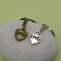 Zinc Alloy Heart Love Keychain Romantic Gift Key Ring view 4