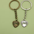 Zinc Alloy Heart Love Keychain Romantic Gift Key Ring view 1