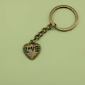 Zinc Alloy Heart Love Keychain Romantic Gift Key Ring view 6