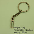 Zinc Alloy Simple Saw Tool Keychain Bag Charm Gift view 2