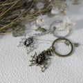 Zinc Alloy Minimal Spider Pendant Keychain Bag Charm Gift view 3