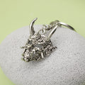 Metal Devil Mask Head Keychain For Bag Charm view 4