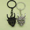 Metal Devil Mask Head Keychain For Bag Charm view 1