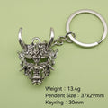 Metal Devil Mask Head Keychain For Bag Charm view 2