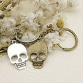 Metal Skull Keychain Gothic Bag Charm Key Ring Gift view 3