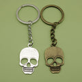 Metal Skull Keychain Gothic Bag Charm Key Ring Gift view 1