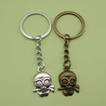Metal Skull Keychain Key Ring Bag Charm Gift – Antique Copper view 1