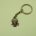 Metal Skull Keychain Key Ring Bag Charm Gift – Antique Copper view 6