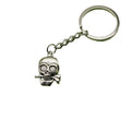 Metal Skull Keychain Key Ring Bag Charm Gift – Antique Copper view 5
