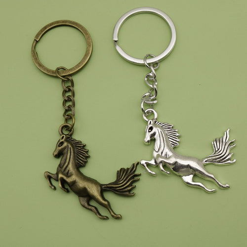 Metal Horse Shape Keychain Animal Bag Charm Gift