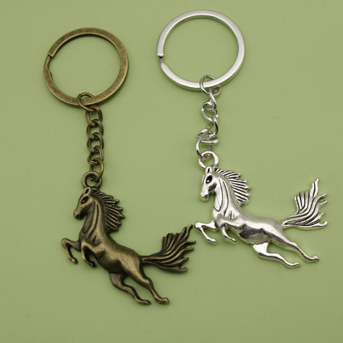Metal Horse Shape Keychain Animal Bag Charm Gift