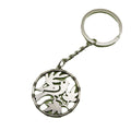 Metal Circle Flower Bird Keychain Bag Charm view 5