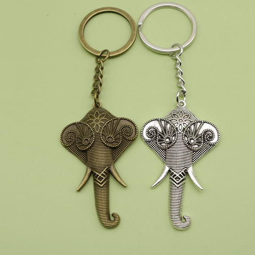 Metal Simple Elephant Shape Keychain Bag Charm