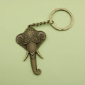 Metal Simple Elephant Shape Keychain Bag Charm view 6