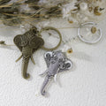 Metal Simple Elephant Shape Keychain Bag Charm view 3