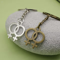 Metal Gender Symbol Keychain Simple Bag Charm view 4