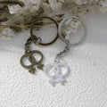 Metal Gender Symbol Keychain Simple Bag Charm view 3