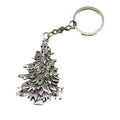 Zinc Alloy Minimalist Christmas Tree Keychain Holiday Gift Key Ring view 5