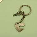 Zinc Alloy Heart Best Friend Keychain Bag Charm Gift view 6