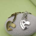 Zinc Alloy Heart Best Friend Keychain Bag Charm Gift view 4