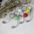 Metal Simple Golf Ball Keychain For Sports Gift view 2