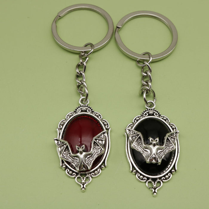 Zinc Alloy Vampire Bat Keychain Gothic Bag Charm Gift