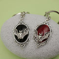 Zinc Alloy Vampire Bat Keychain Gothic Bag Charm Gift view 4