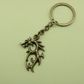 Metal Dragon Flame Keychain Bag Charm for Keys and Gifts view 6