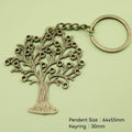 Metal Minimalist Tree Keychain Bag Charm Gift Accessory view 2
