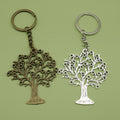 Metal Minimalist Tree Keychain Bag Charm Gift Accessory view 1