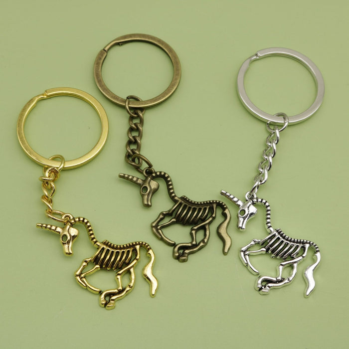 Zinc Alloy Unicorn Keychain Cute Bag Charm Gift