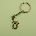 Zinc Alloy Minimal Deer Keychain Bag Charm Gift view 6