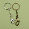 Zinc Alloy Minimal Deer Keychain Bag Charm Gift view 1
