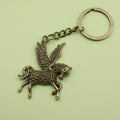 Zinc Alloy Minimalist Pegasus Keychain Bag Charm Gift – Antique Copper view 6