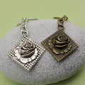 Metal Rose Keychain Bag Charm view 3