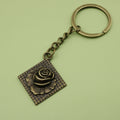 Metal Rose Keychain Bag Charm view 6