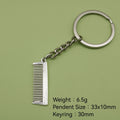 Zinc Alloy Minimalist Comb Keychain Bag Charm Gift view 2