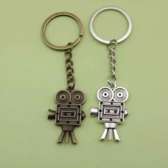 Metal Vintage Projector Keychain For Key Ring Gift