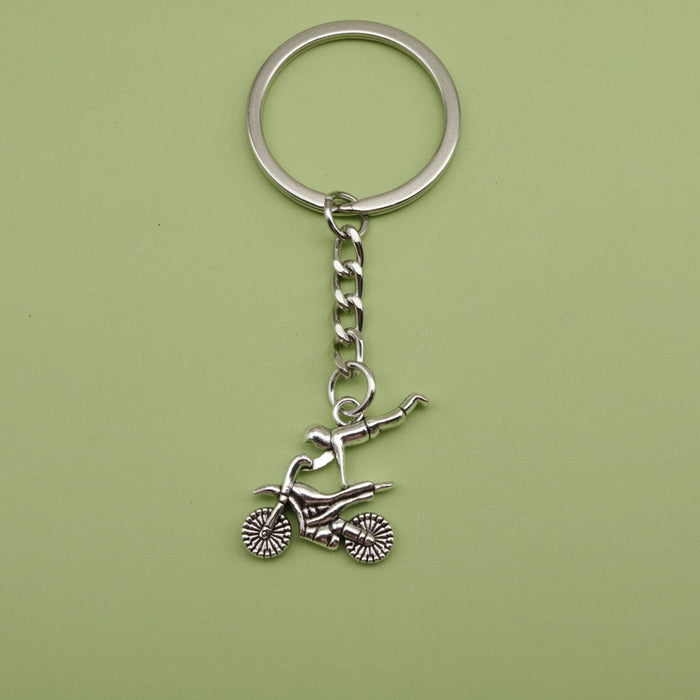 Zinc Alloy Racing Motorcycle Keychain Car Key Ring