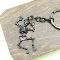 Zinc Alloy Simple Skull Keychain For Bag Charm Gift view 4