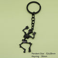 Zinc Alloy Simple Skull Keychain For Bag Charm Gift view 2