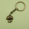 Metal Minimalist Mushroom Keychain Bag Charm view 6