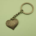 Metal Minimalist Heart Keychain Bag Charm – Antique Copper view 6