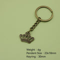 Metal Crown Keychain Bag Charm view 2