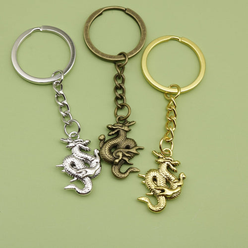 Metal Dragon Keychain Minimalist Bag Charm