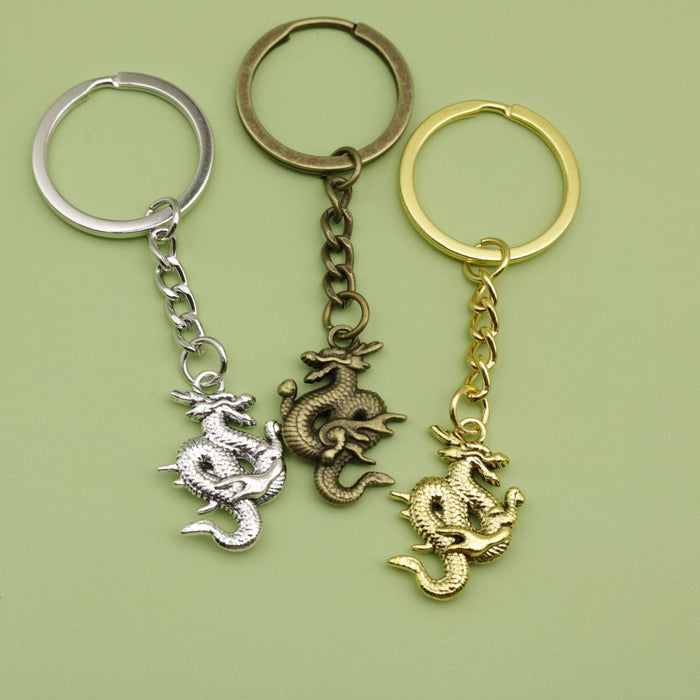Metal Dragon Keychain Minimalist Bag Charm