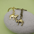 Metal Simple Camel Keychain Animal Key Ring Gift view 4