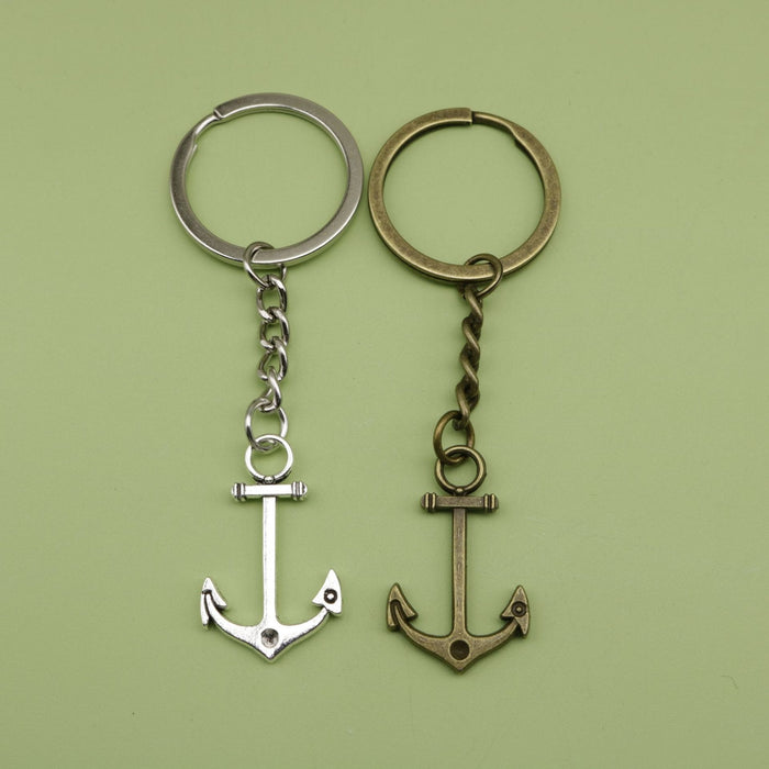 Metal Anchor Keychain Bag Charm