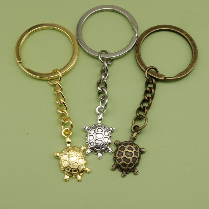 Metal Turtle Keychain Bag Charm Gift