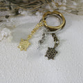 Metal Turtle Keychain Bag Charm Gift view 3